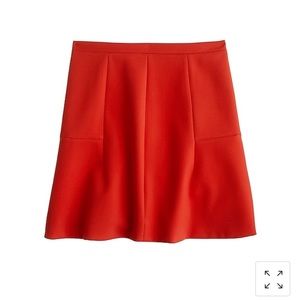 2 Jcrew Fluted skirts in double crepe - Red + blue